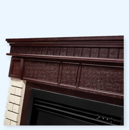 Bricks 25 камень бежевый, шпон темный дуб (1202848) Firelight Портал